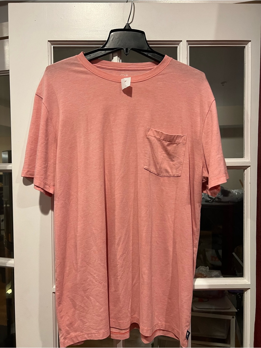 Vineyard Vines Coral Pink Short Sleeve Pocket Tee